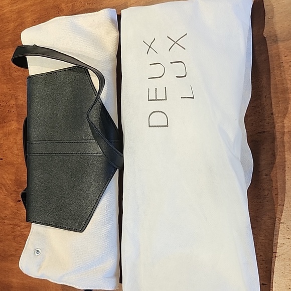 Black and cream canvas backpack - Picture 4 of 4